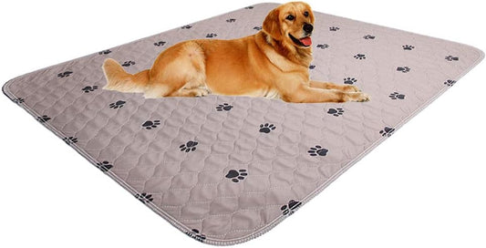 Ultimate Washable Dog Pee Pads with Puppy Grooming Gloves - Super Absorbent, Waterproof, and Reusable Pet Training Pads, Large 41" x 41" (Pack of 2)