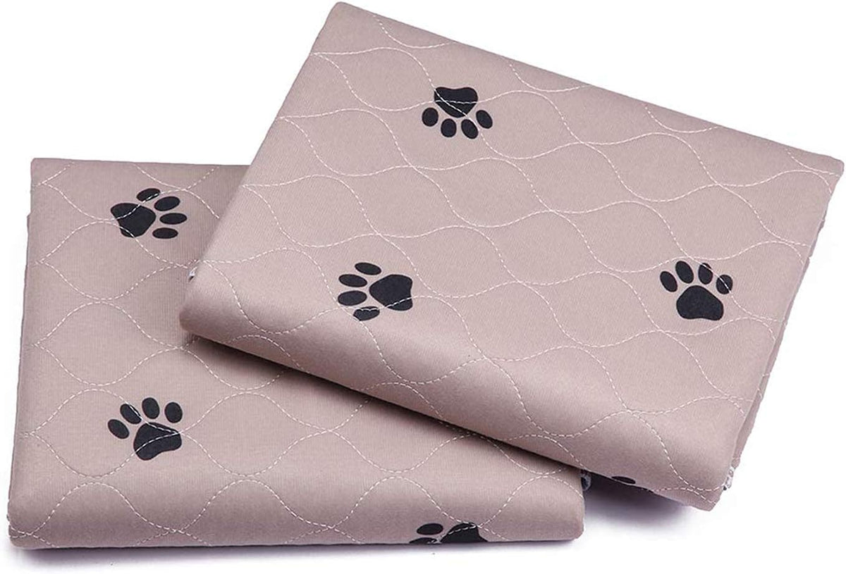Ultimate Washable Dog Pee Pads with Puppy Grooming Gloves - Super Absorbent, Waterproof, and Reusable Pet Training Pads, Large 41" x 41" (Pack of 2)