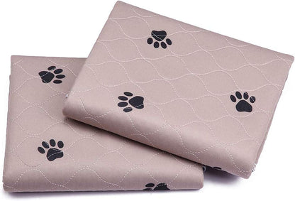 Ultimate Washable Dog Pee Pads with Puppy Grooming Gloves - Super Absorbent, Waterproof, and Reusable Pet Training Pads, Large 41" x 41" (Pack of 2)
