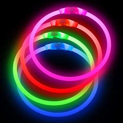 Led Dog Collar,  USB Rechargeable Flash Light up Dog Collar | Pet Safety Necklace Makes Your Beloved Dogs Be Seen at Night for Small Medium Large Dogs(Green)