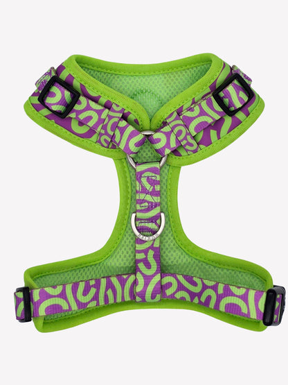 ARNÉS AJUSTABLE PARA PERRO KALEIDO LIME SWIRL