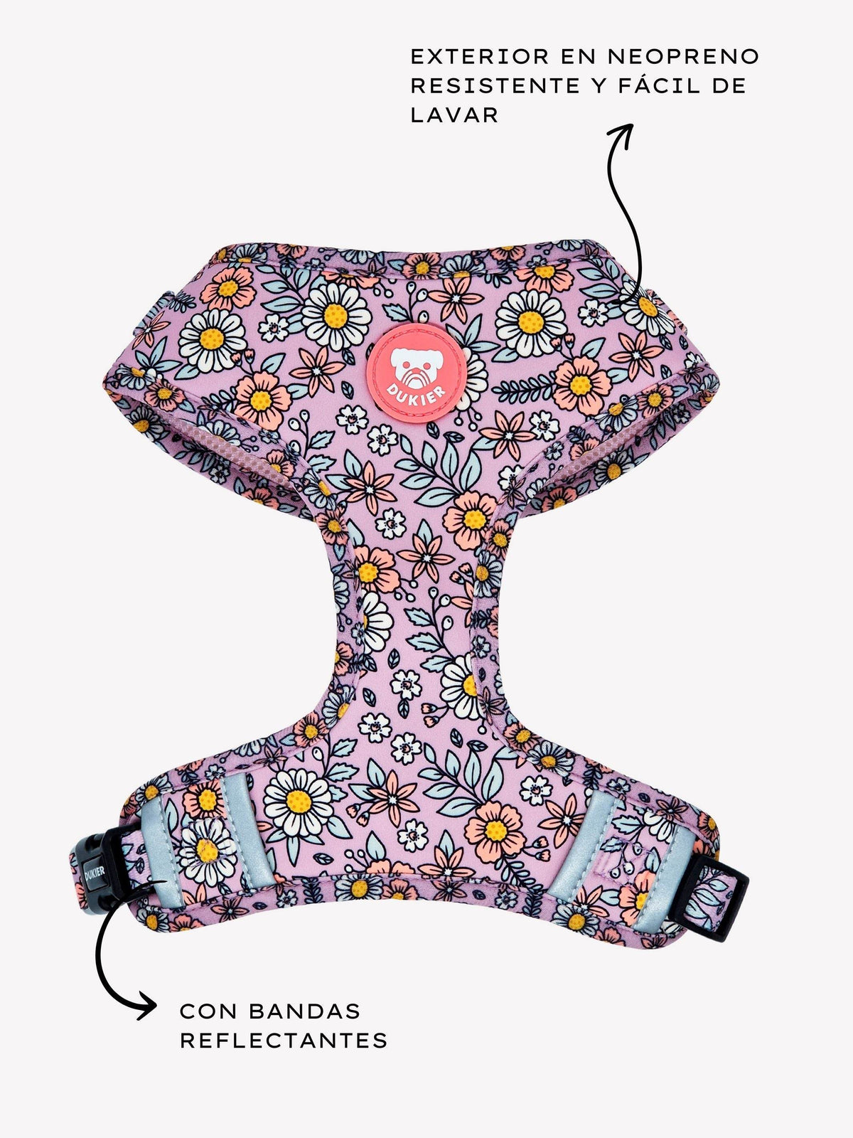 ARNES AJUSTABLE PARA PERRO FLOWER POWER