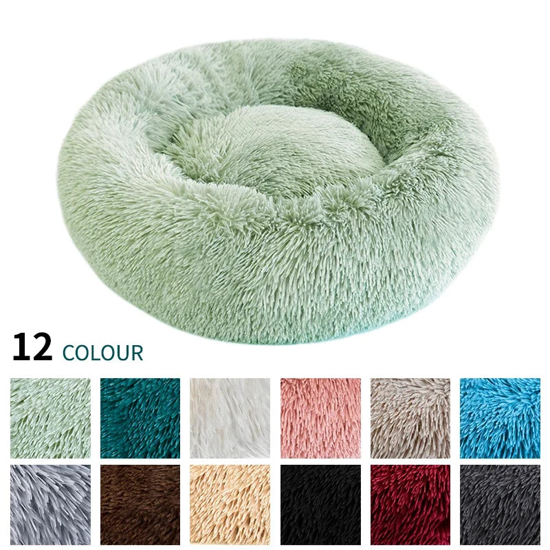 Cama Cojín Tipo Donut de Felpa Súper Suave
