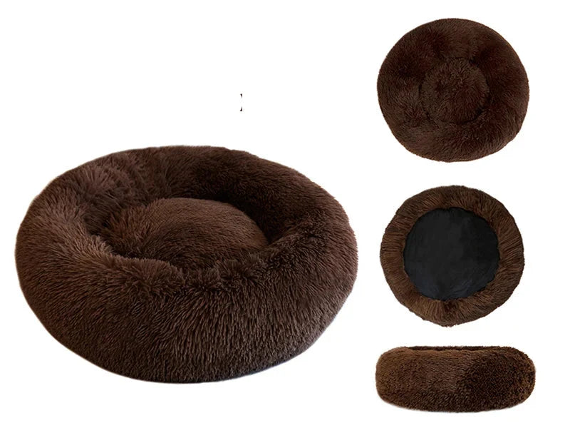 Cama Cojín Tipo Donut de Felpa Súper Suave