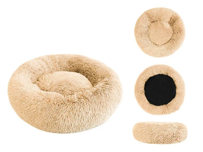 Cama Cojín Tipo Donut de Felpa Súper Suave