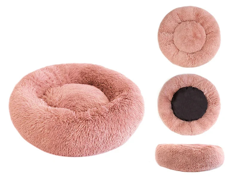 Cama Cojín Tipo Donut de Felpa Súper Suave