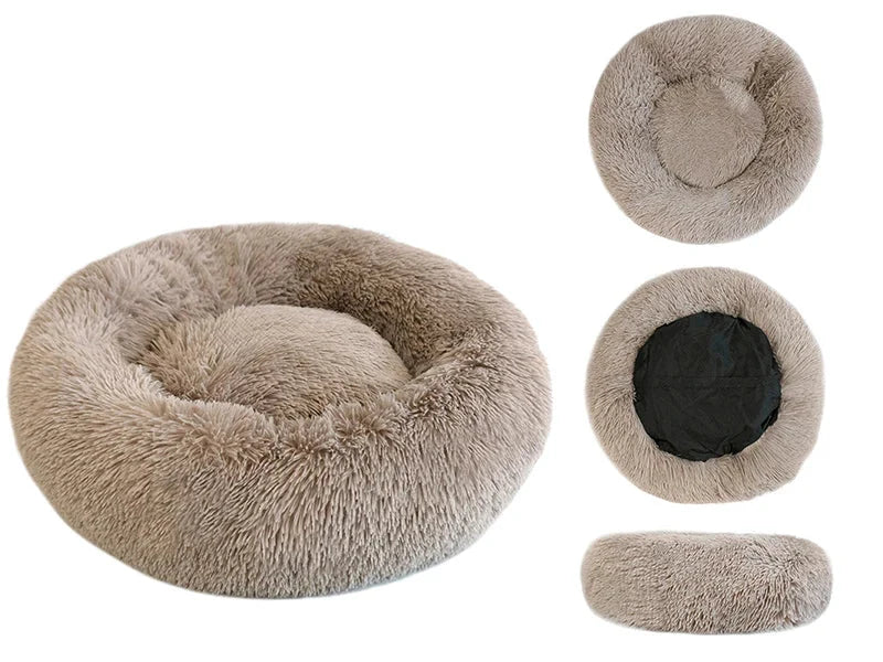 Cama Cojín Tipo Donut de Felpa Súper Suave