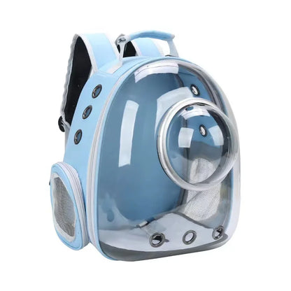 Transparent Cat Carrier Backpack - Breathable Space Capsule for Pets, Perfect for Travel and Outdoor Adventures