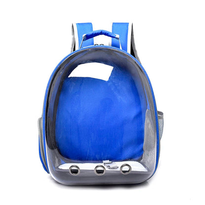 Transparent Cat Carrier Backpack - Breathable Space Capsule for Pets, Perfect for Travel and Outdoor Adventures
