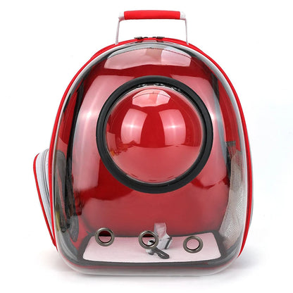 Transparent Cat Carrier Backpack - Breathable Space Capsule for Pets, Perfect for Travel and Outdoor Adventures