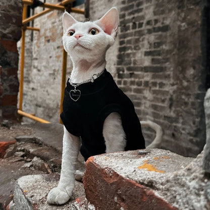 Chaleco de Algodón Fino para Gatos Sin Pelo (Sphynx y Razas Similares)