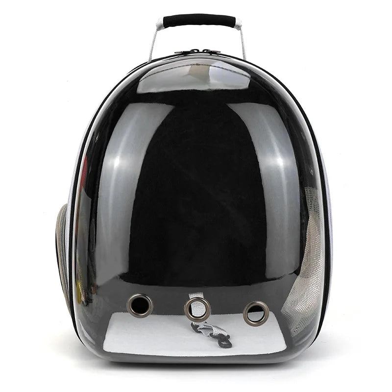Transparent Cat Carrier Backpack - Breathable Space Capsule for Pets, Perfect for Travel and Outdoor Adventures