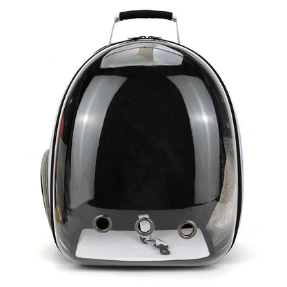 Transparent Cat Carrier Backpack - Breathable Space Capsule for Pets, Perfect for Travel and Outdoor Adventures