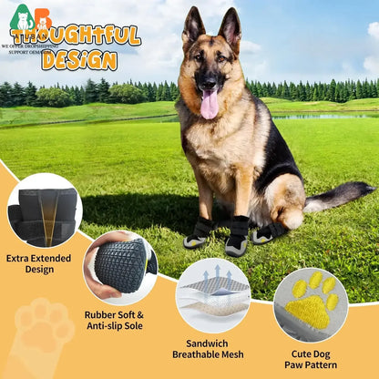 Botas Impermeables y Transpirables ATUBAN para Perros Medianos y Grandes
