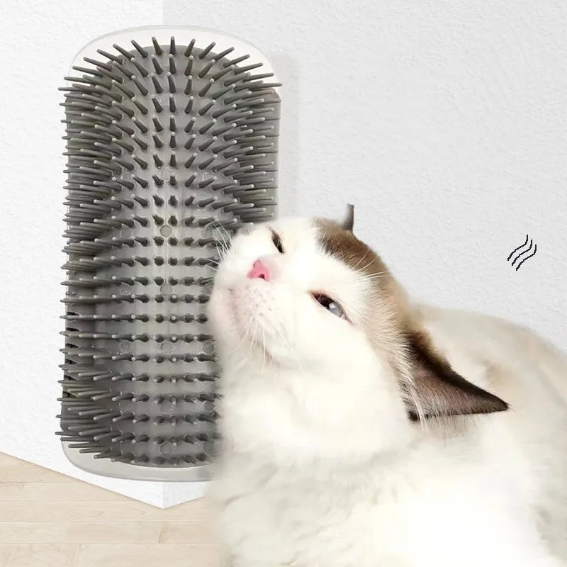 Cepillo de masaje tipo esquinero multiusos para gatos