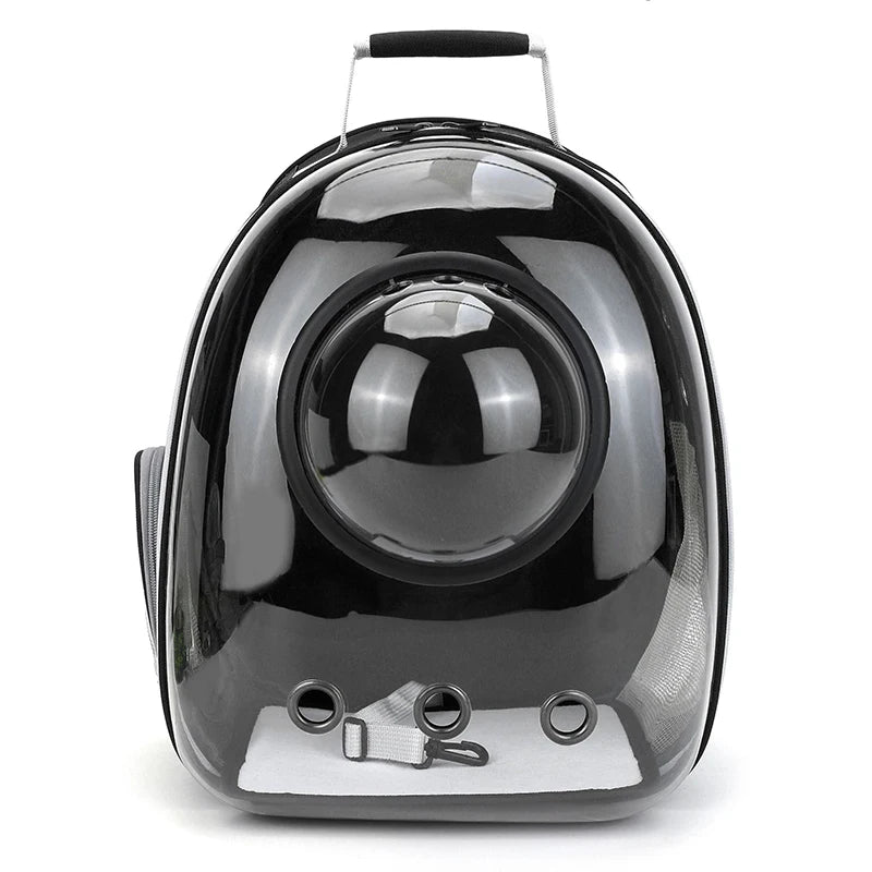 Transparent Cat Carrier Backpack - Breathable Space Capsule for Pets, Perfect for Travel and Outdoor Adventures
