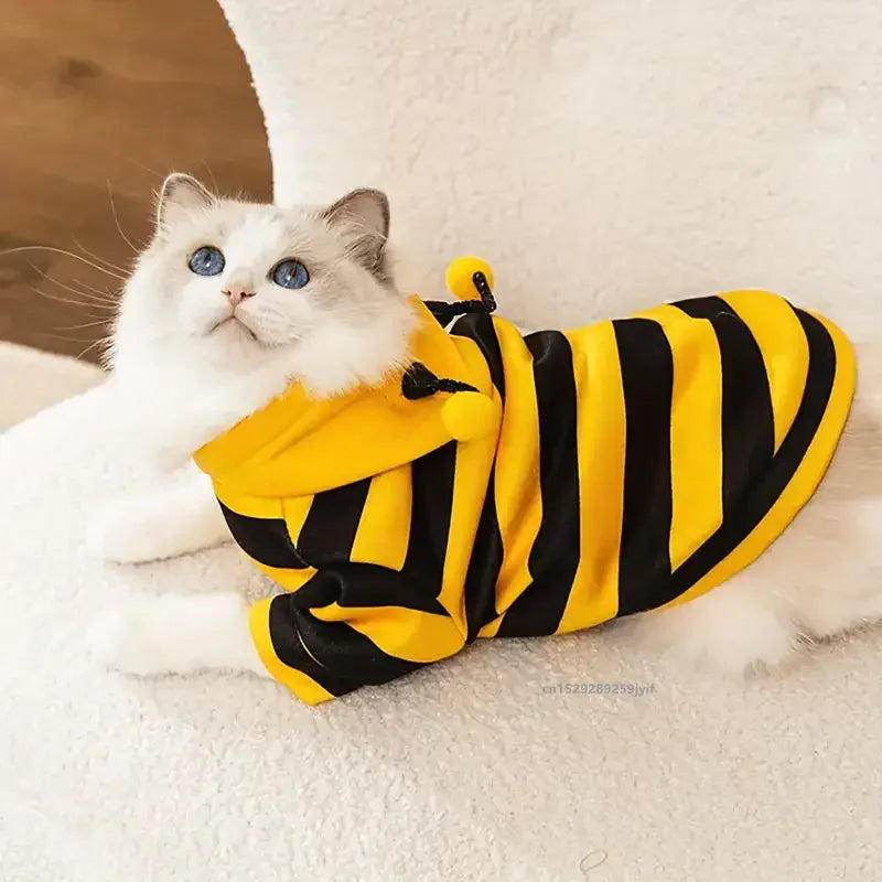 Abrigo Temático Bee Pet con Capucha para Mascotas