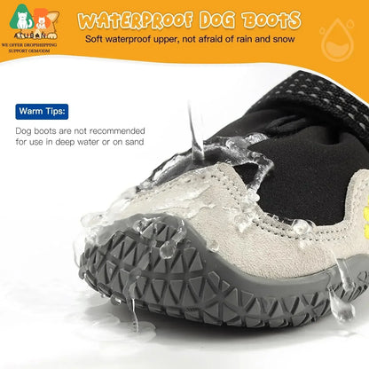 Botas Impermeables y Transpirables ATUBAN para Perros Medianos y Grandes