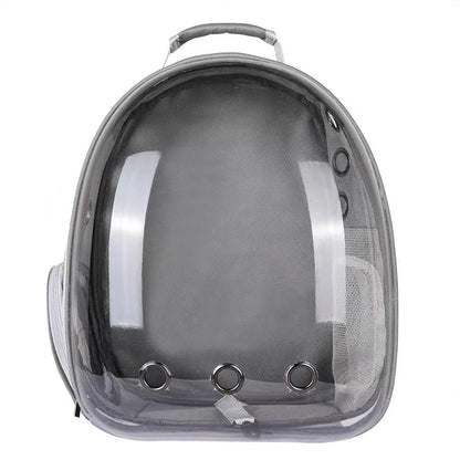 Transparent Cat Carrier Backpack - Breathable Space Capsule for Pets, Perfect for Travel and Outdoor Adventures
