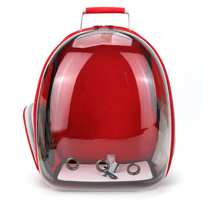 Transparent Cat Carrier Backpack - Breathable Space Capsule for Pets, Perfect for Travel and Outdoor Adventures