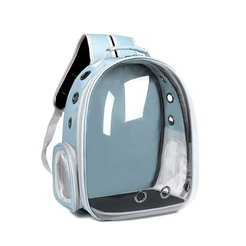 Transparent Cat Carrier Backpack - Breathable Space Capsule for Pets, Perfect for Travel and Outdoor Adventures