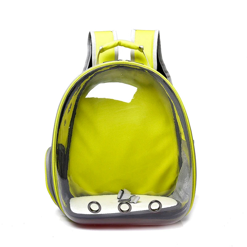 Transparent Cat Carrier Backpack - Breathable Space Capsule for Pets, Perfect for Travel and Outdoor Adventures